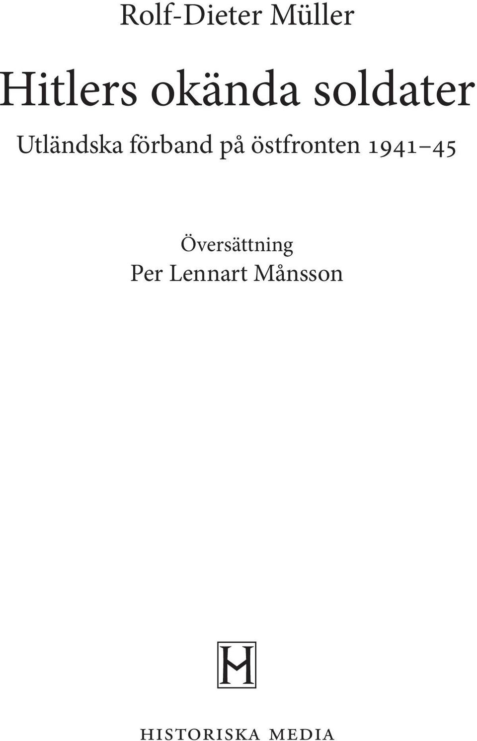 förband på östfronten 1941 45