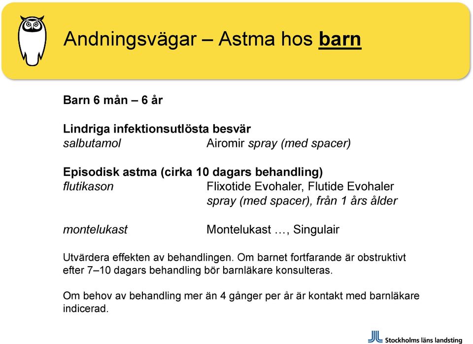 ålder montelukast Montelukast, Singulair Utvärdera effekten av behandlingen.