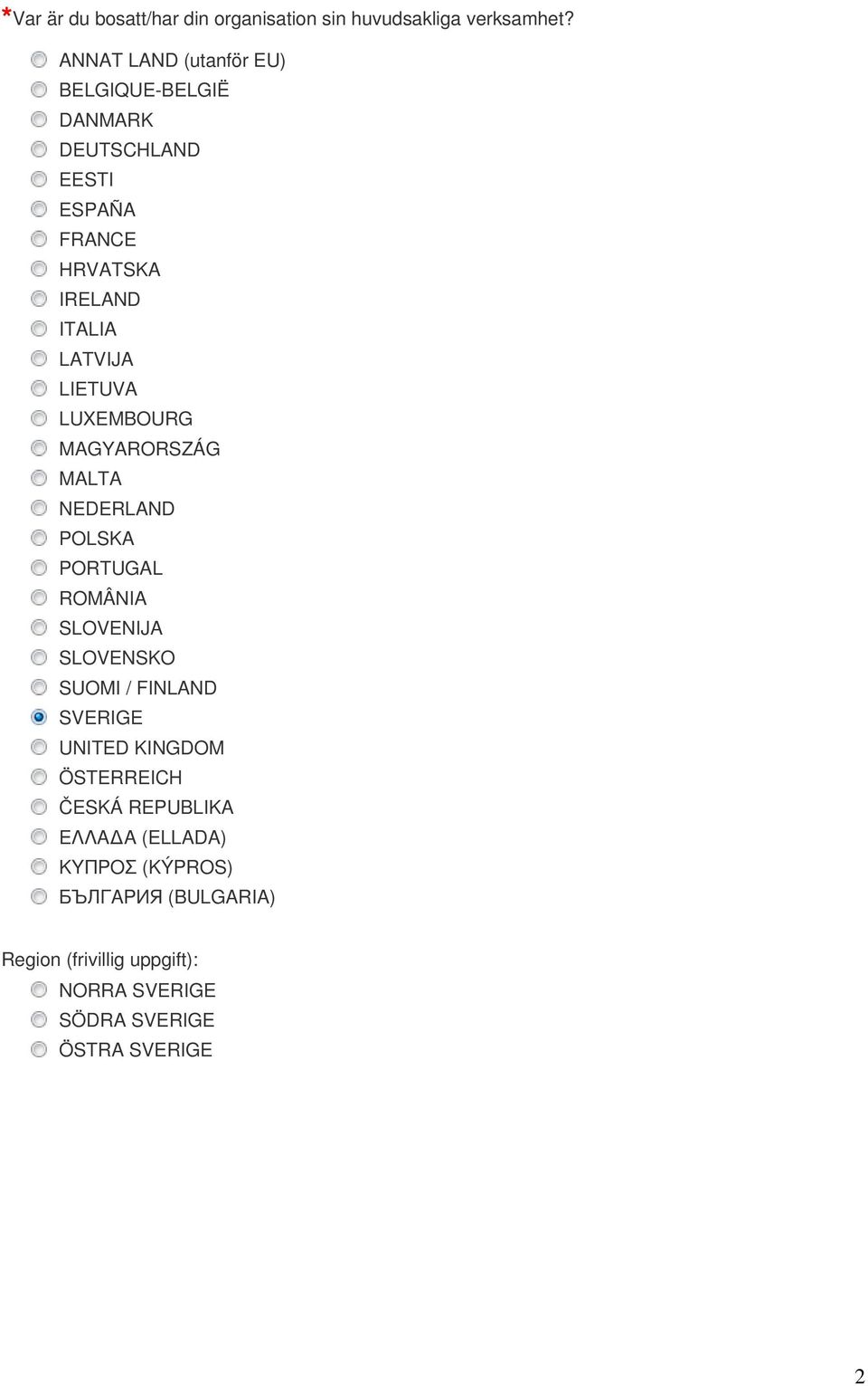 LIETUVA LUXEMBOURG MAGYARORSZÁG MALTA NEDERLAND POLSKA PORTUGAL ROMÂNIA SLOVENIJA SLOVENSKO SUOMI / FINLAND