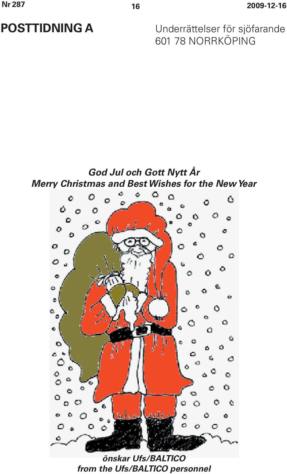 Christmas and Best Wishes for the New Year önskar