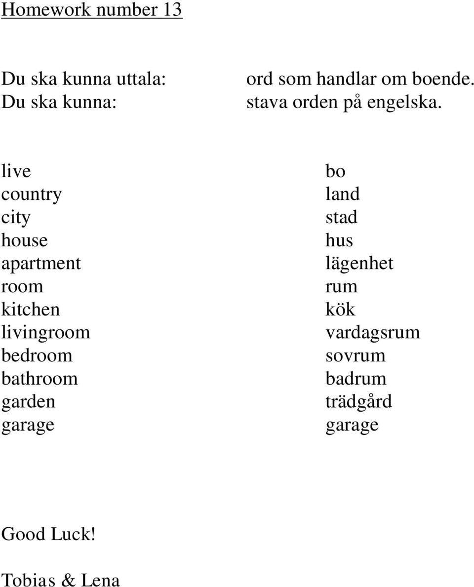 livingroom bedroom bathroom garden garage bo land