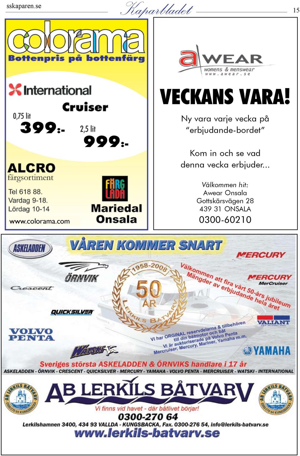 vad denna vecka erbjuder... www.colorama.