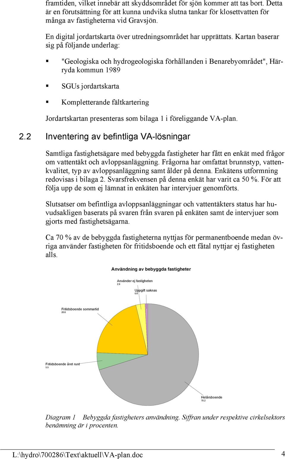 Kartan baserar sig på följande underlag: "Geologiska och hydrogeologiska förhållanden i området", Härryda kommun 1989 SGUs jordartskarta Kompletterande fältkartering Jordartskartan presenteras som