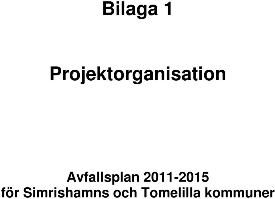 Avfallsplan 2011-2015