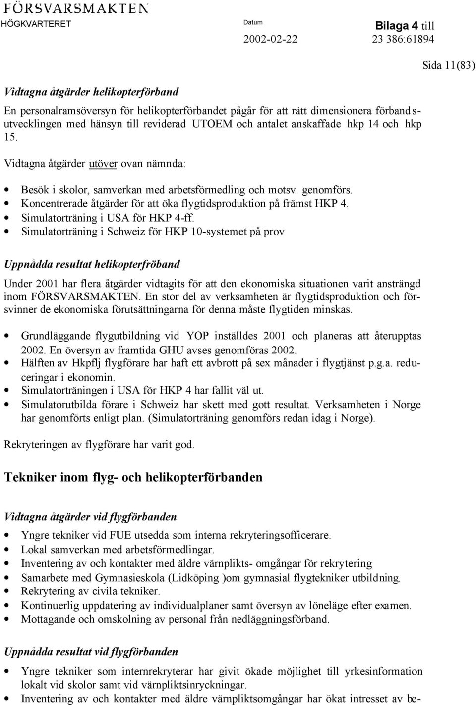 Simulatorträning i USA för HKP 4-ff.