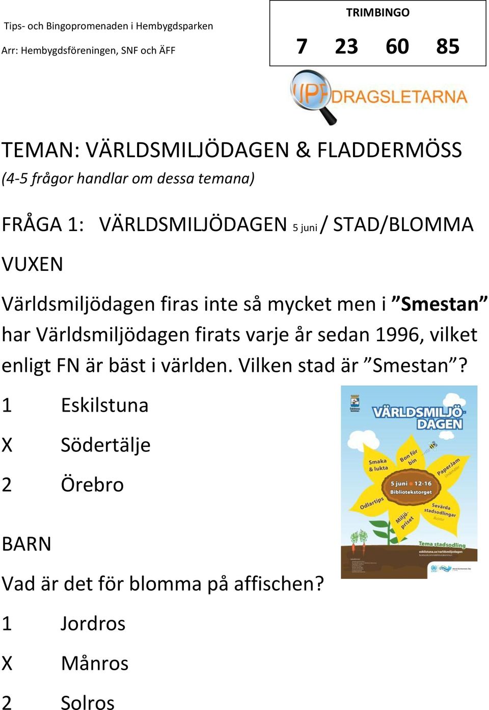 Världsmiljödagen firats varje år sedan 1996, vilket enligt FN är bäst i världen.