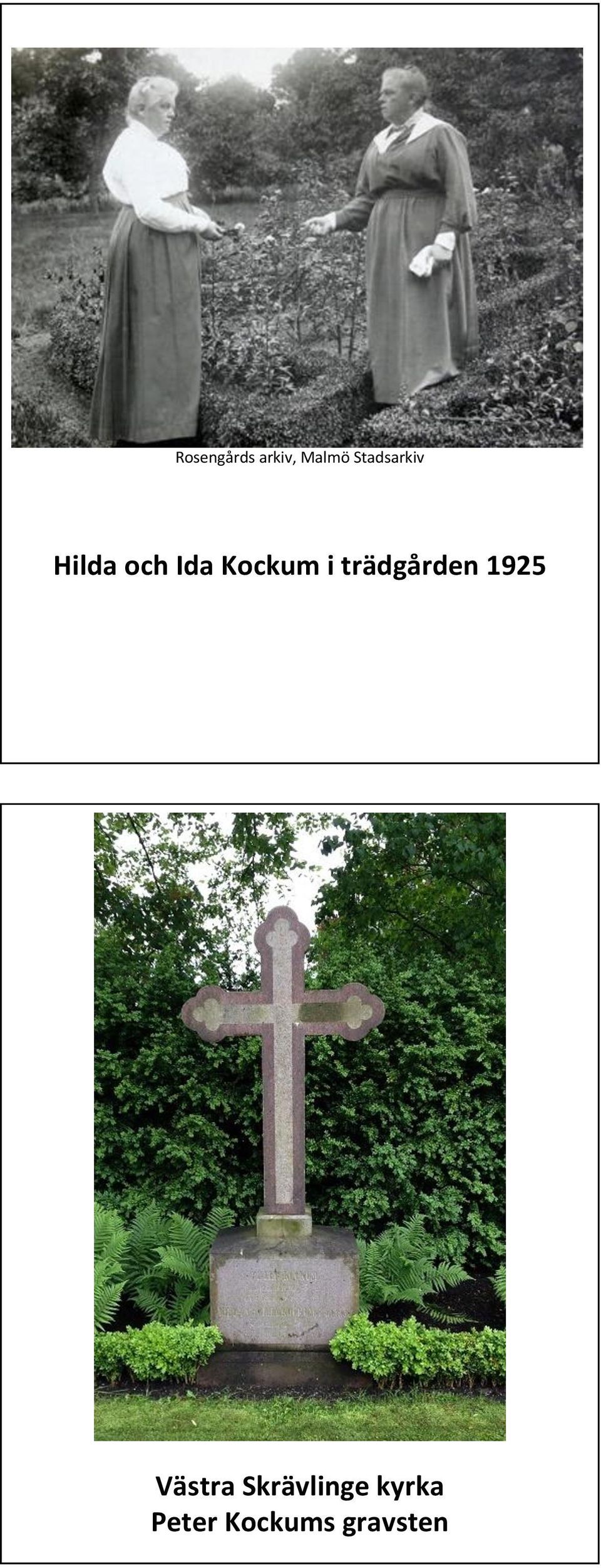 Kockum i trädgården 1925