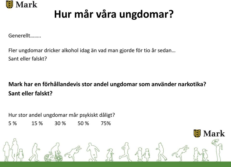 år sedan Sant eller falskt?