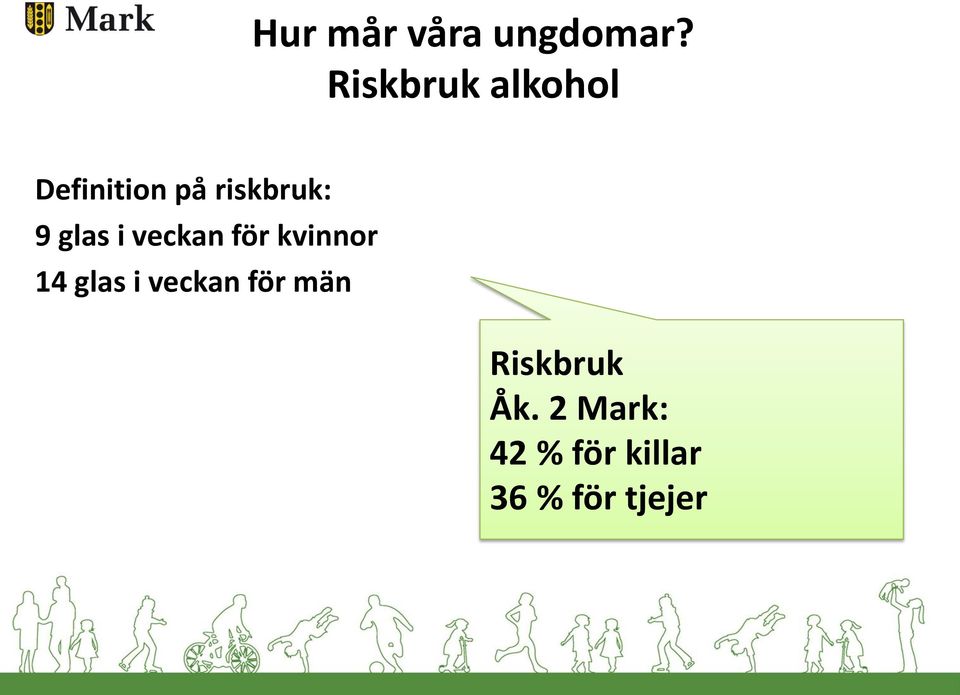 kvinnor 14 glas i veckan för män