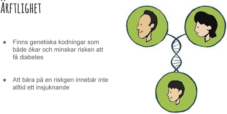 risken att få diabetes Att bära på