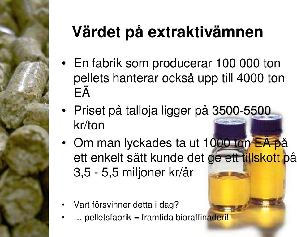 lyckades ta ut 1000 ton EÄ på ett enkelt sätt kunde det ge ett tillskott på