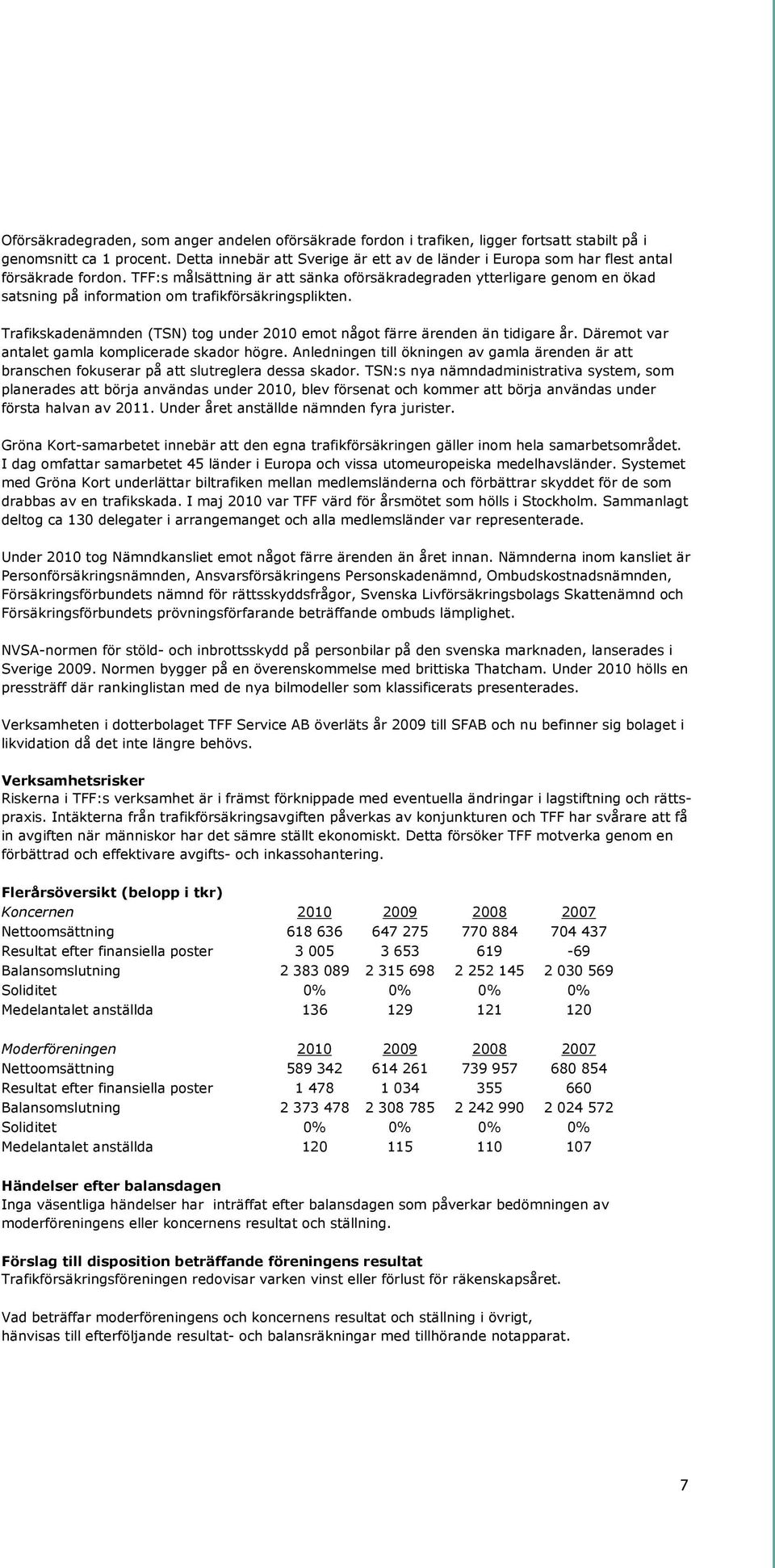 TFF:s målsättning är att sänka oförsäkradegraden ytterligare genom en ökad satsning på information om trafikförsäkringsplikten.