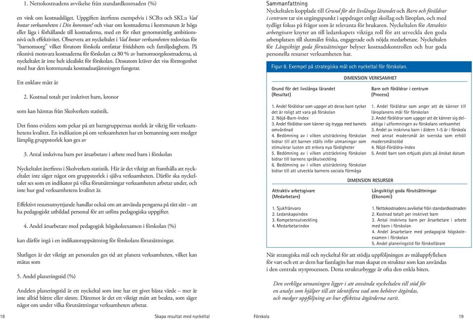 Observera att nyckeltalet i Vad kostar verksamheten redovisas för barnomsorg vilket förutom förskola omfattar fritidshem och familjedaghem.