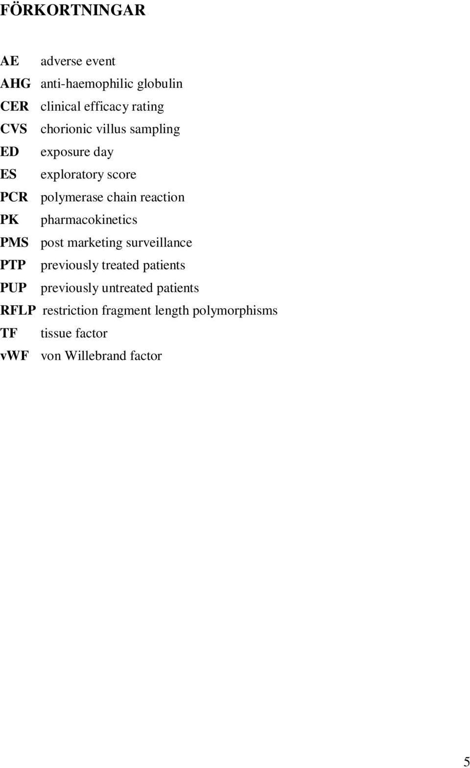 pharmacokinetics PMS post marketing surveillance PTP previously treated patients PUP previously