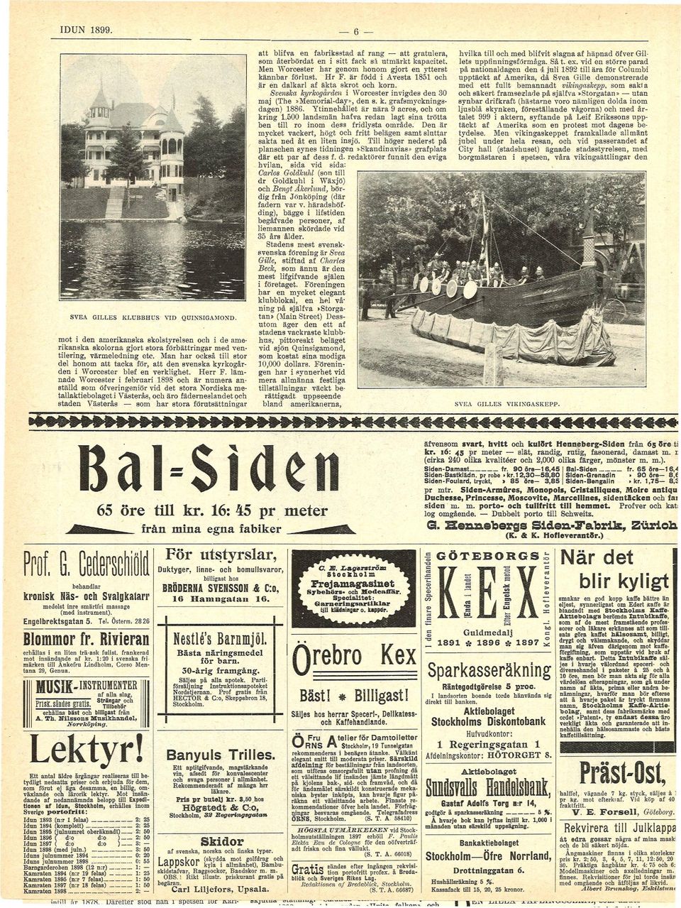 lämnade "Worcester februar 1898 ä r n u m e r a anställd som öfverngenör vd det stora Nordska metallaktebolaget Västerås, äro fäderneslandet staden Västerås som h a r stora förutsättnngar att blfva e