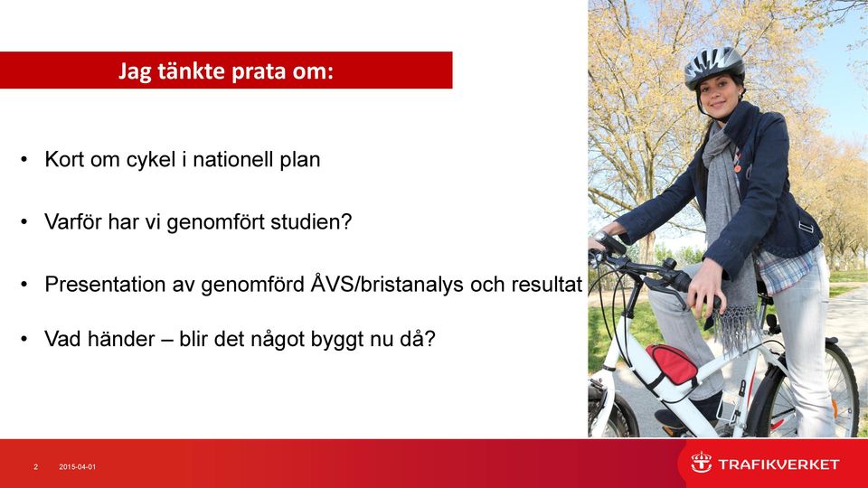 Presentation av genomförd ÅVS/bristanalys och