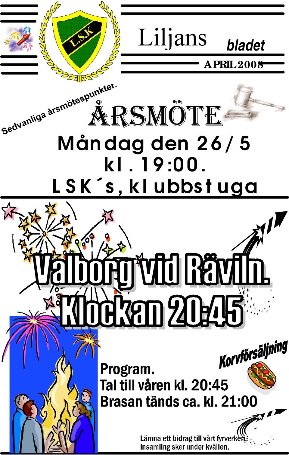 Måndag den 26/5 kl.