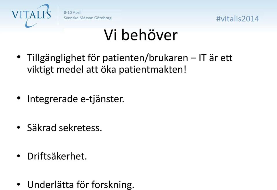 att öka patientmakten!