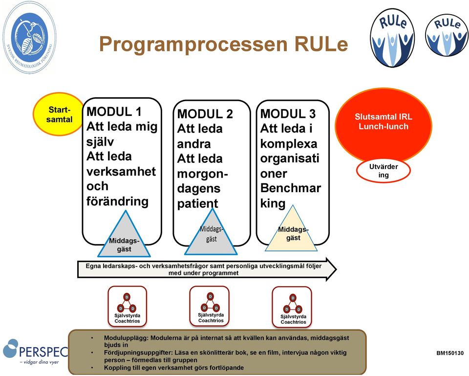 under programmet D D D Självstyrda Coachtrios D D D Självstyrda Coachtrios D D D Självstyrda Coachtrios Modulupplägg: Modulerna är på internat så att kvällen kan användas,