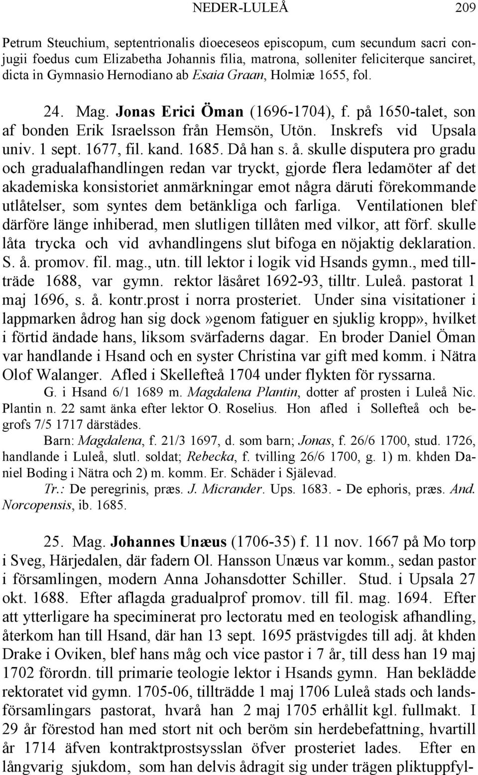 kand. 1685. Då han s. å.