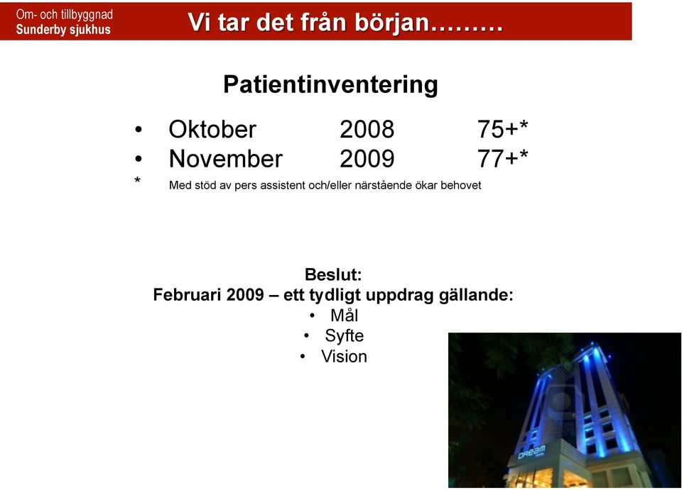 stöd av pers assistent och/eller närstående ökar behovet