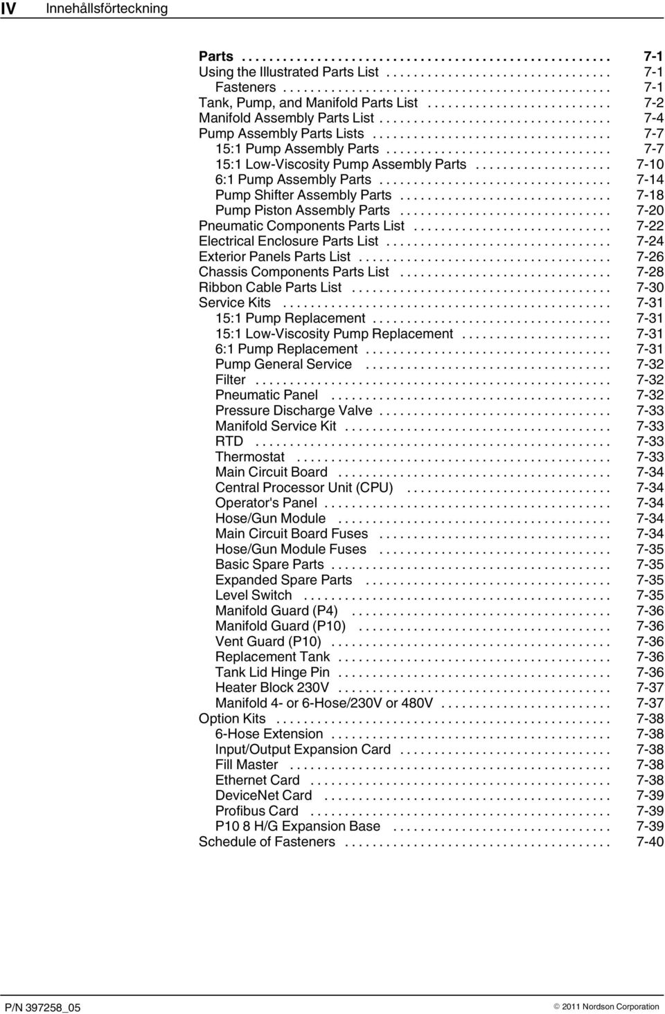 .. 7 20 Pneumatic Components Parts List... 7 22 Electrical Enclosure Parts List... 7 24 Exterior Panels Parts List... 7 26 Chassis Components Parts List... 7 28 Ribbon Cable Parts List.