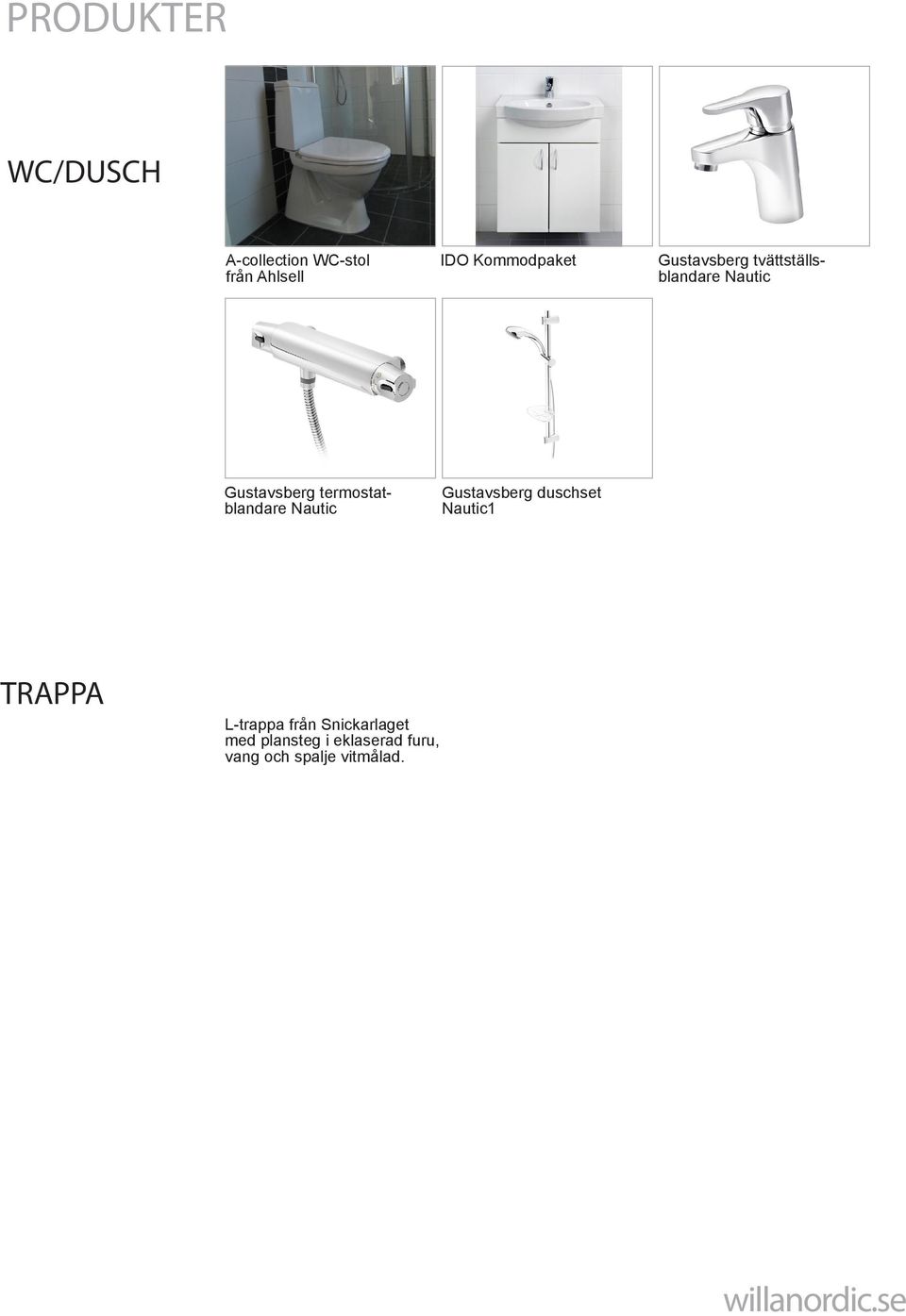 termostatblandare Gustavsberg duschset 1 TRAPPA L-trappa