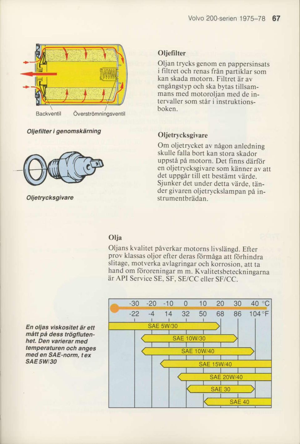 Oljetrycksgivare Oljetrycksgivare Om oljerryckel av nagon anledning slulle lalla bort kan stora skador uppsld pa motorn.