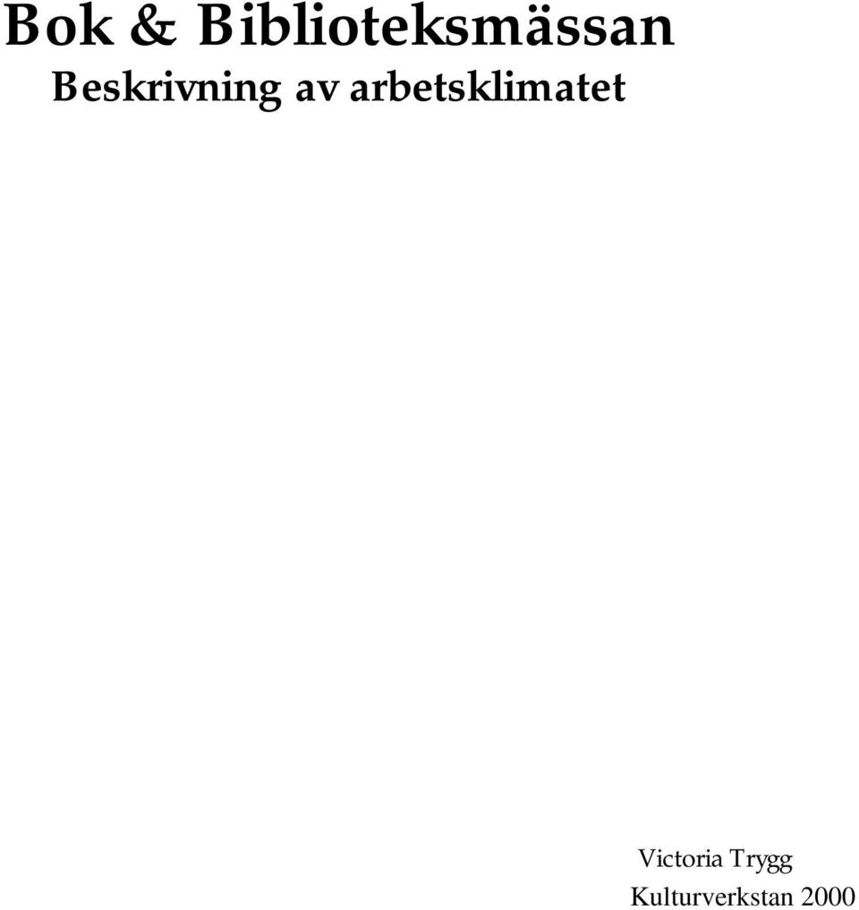 Beskrivning av