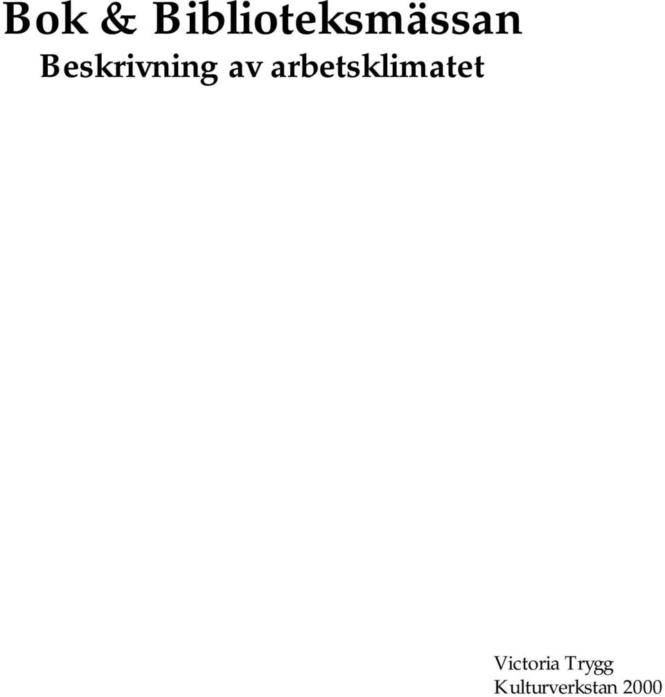 Beskrivning av