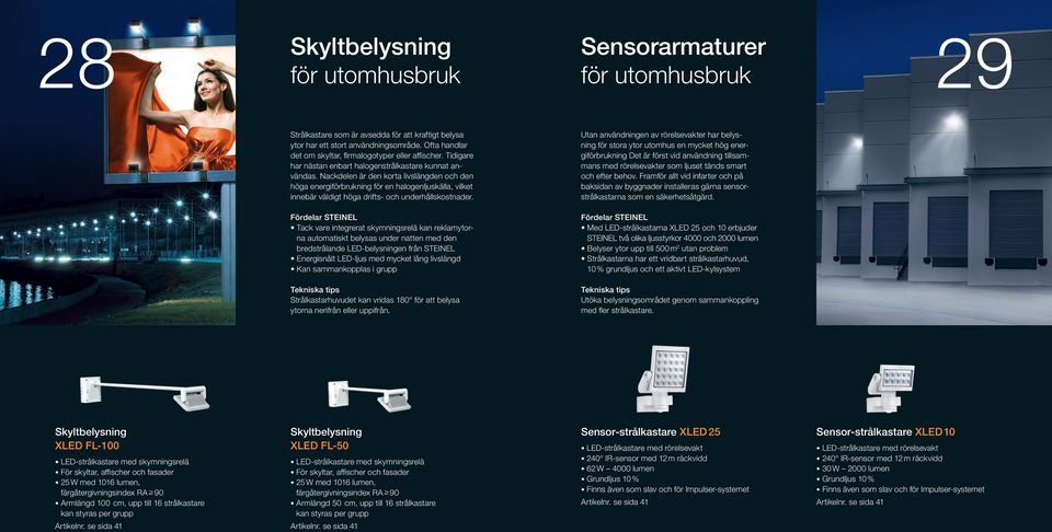 Nackdelen är den korta livslängden och den höga energiförbrukning för en halogenljuskälla, vilket innebär väldigt höga drifts- och underhållskostnader.