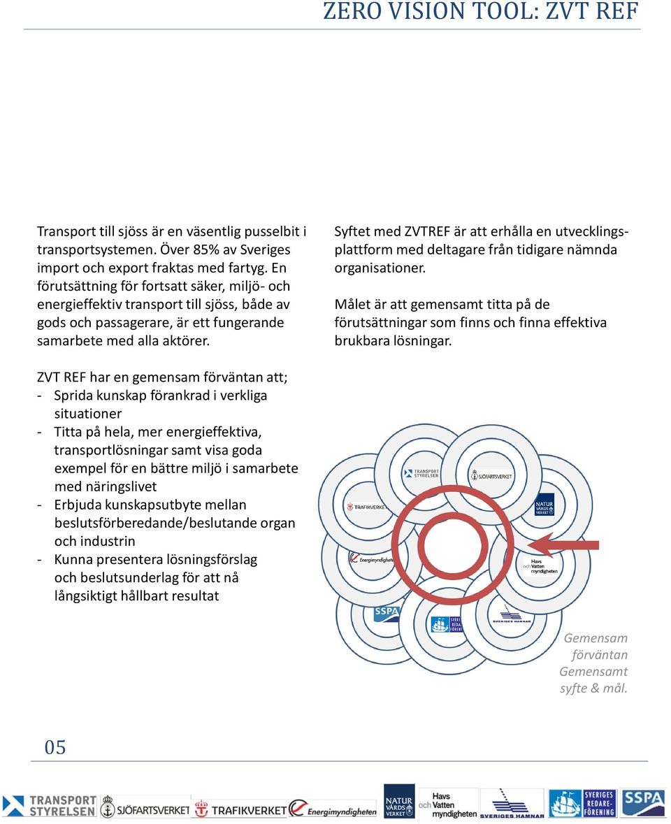 Syftet med ZVTREF är att erhålla en utvecklingsplattform med deltagare från tidigare nämnda organisationer.