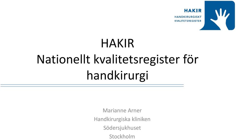 handkirurgi Marianne Arner