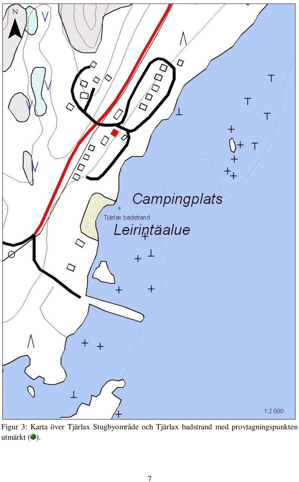 Tjärlax badstrand med