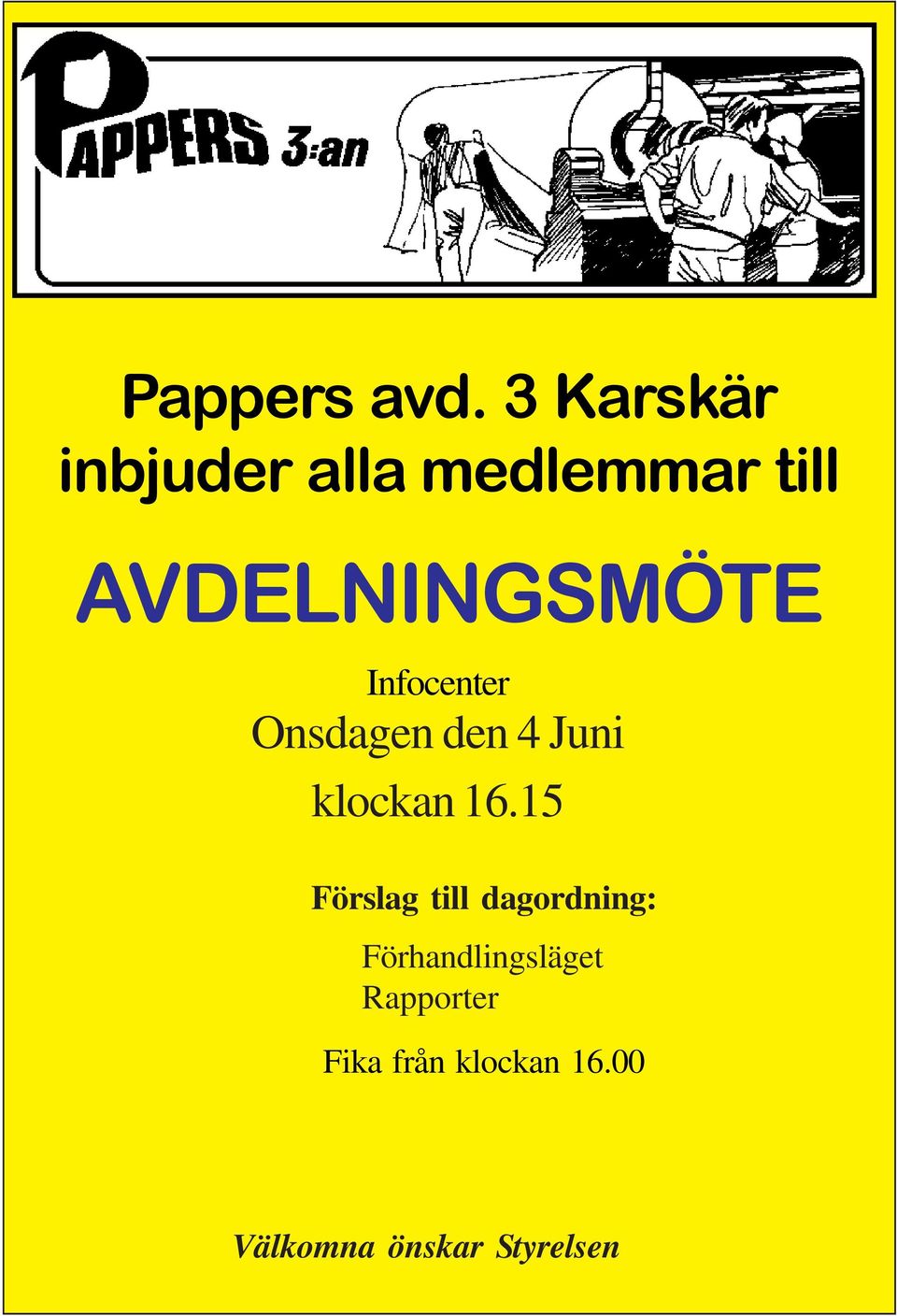 Infocenter Onsdagen den 4 Juni klockan 16.