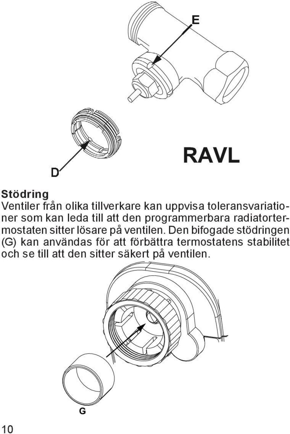 radiatortermostaten sitter lösare på ventilen.