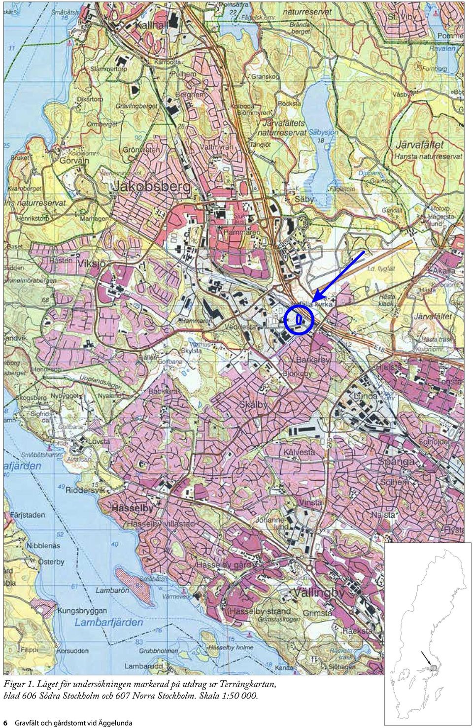 ur Terrängkartan, blad 606 Södra Stockholm