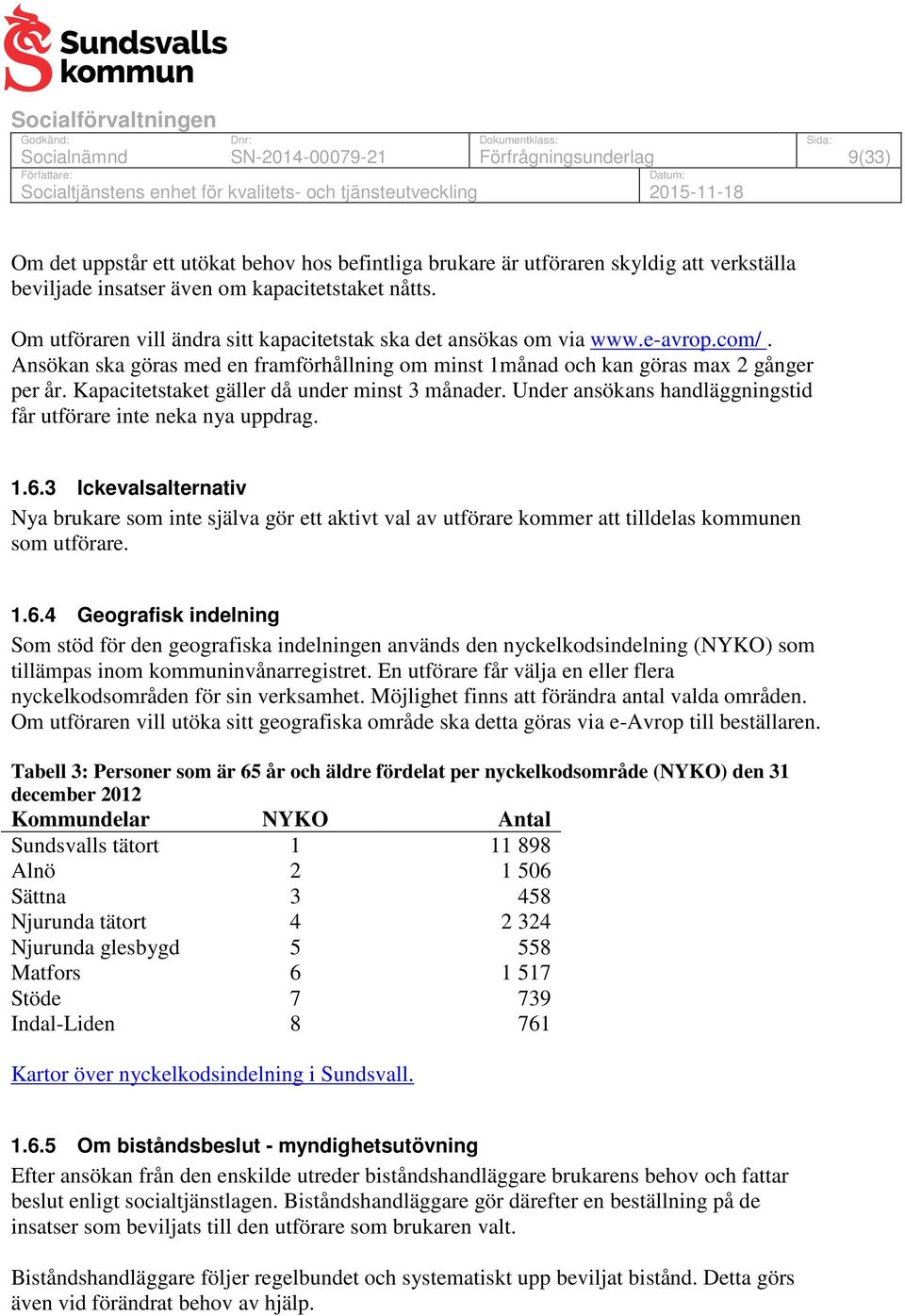 Kapacitetstaket gäller då under minst 3 månader. Under ansökans handläggningstid får utförare inte neka nya uppdrag. 1.6.