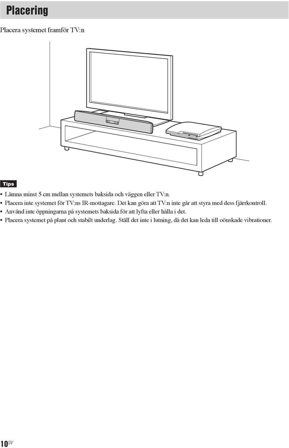 Det kan göra att TV:n inte går att styra med dess fjärrkontroll.