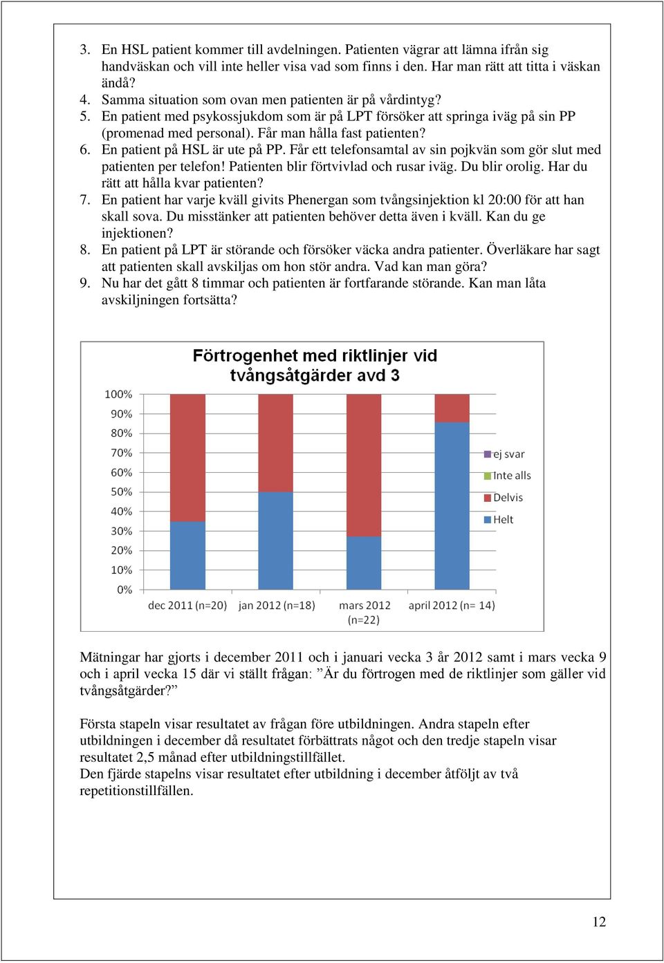 En patient på HSL är ute på PP. Får ett telefonsamtal av sin pojkvän som gör slut med patienten per telefon! Patienten blir förtvivlad och rusar iväg. Du blir orolig.