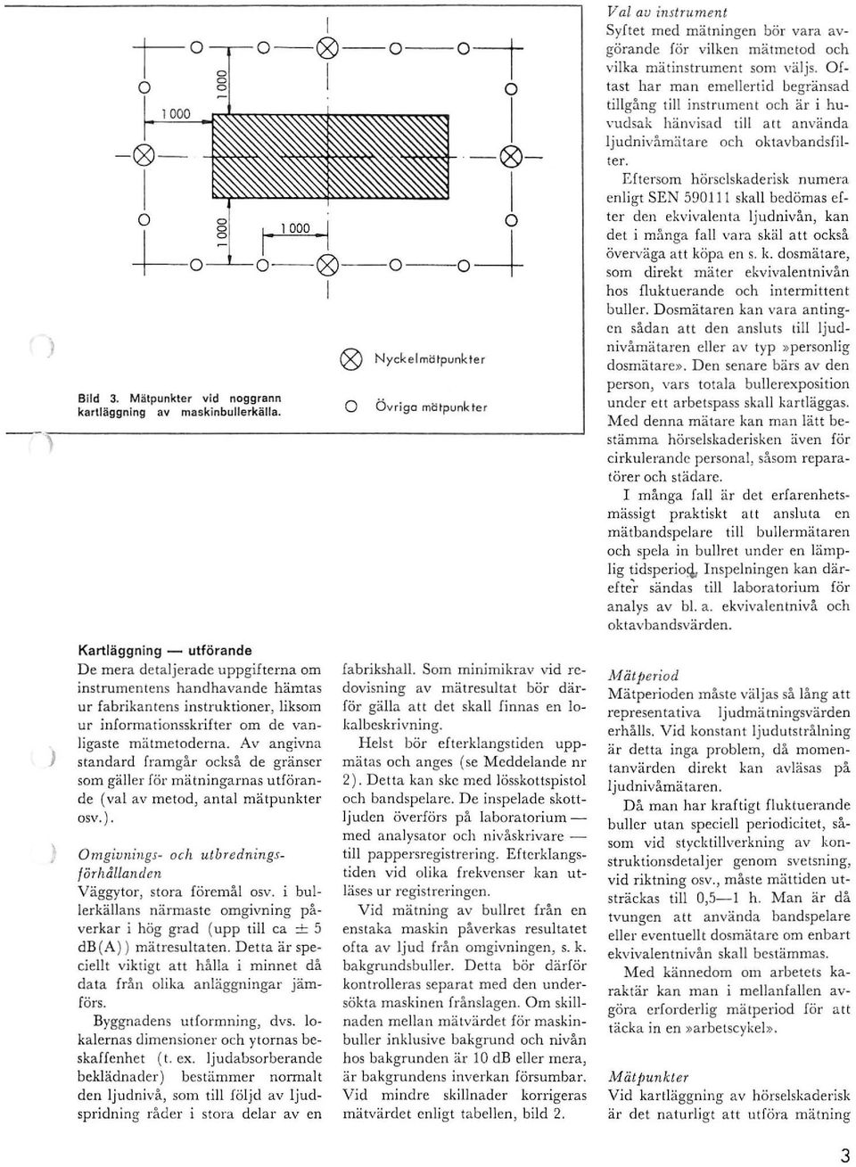 Av angivna standard framgår ckså de gränser sm gäller för mätningarnas utförande (val av metd, antal mätpunkter sv. ). Omgivnings- ch utbredningsförhållallden Väggytr, stra föremål sv.