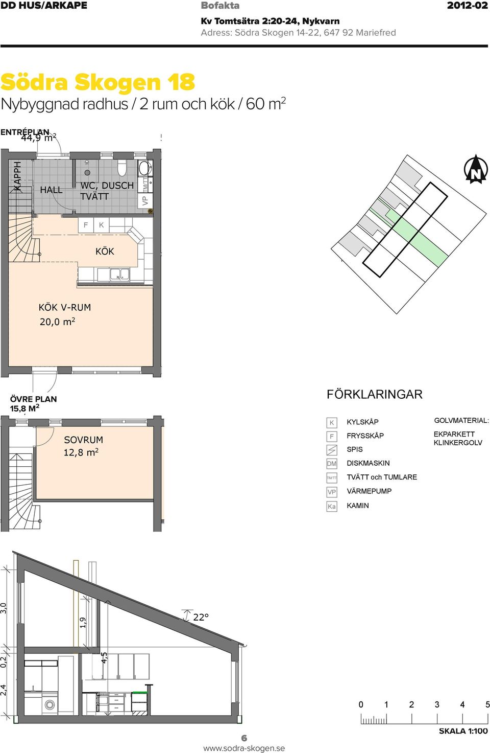 Nybyggnad radhus / 2 rum och kök / 60 m