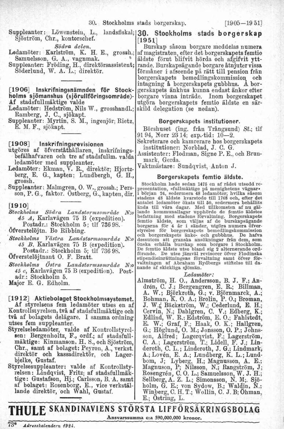 ; Ramberg, J. C., sjöhapt. Suppleanter: Myrtin, S. M., ingenjör; Rietz, E. M. F., sjokapt. [l9081 Inskrifningsrevisionen utgöres af öfverstathällaren inskrifningsbefälhafvaren och tre af st.dsfullm.