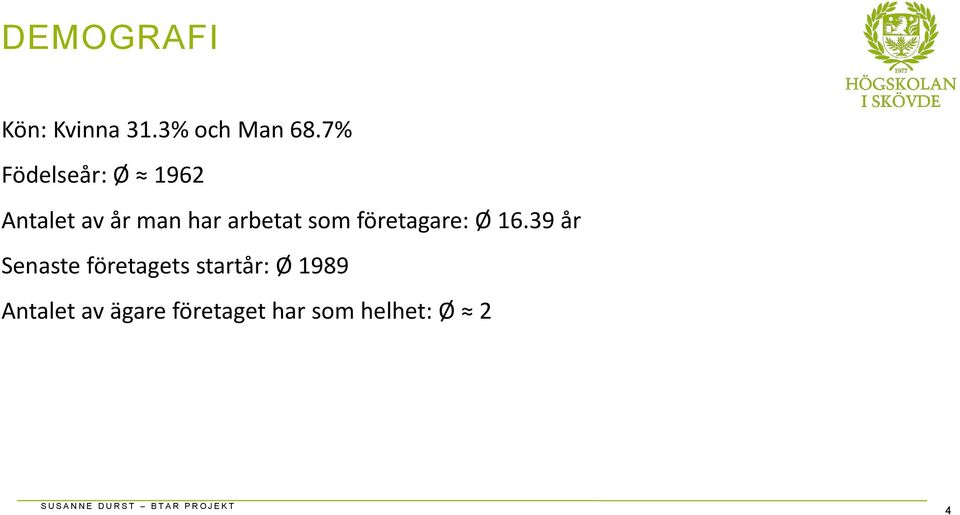 som företagare: Ø 16.