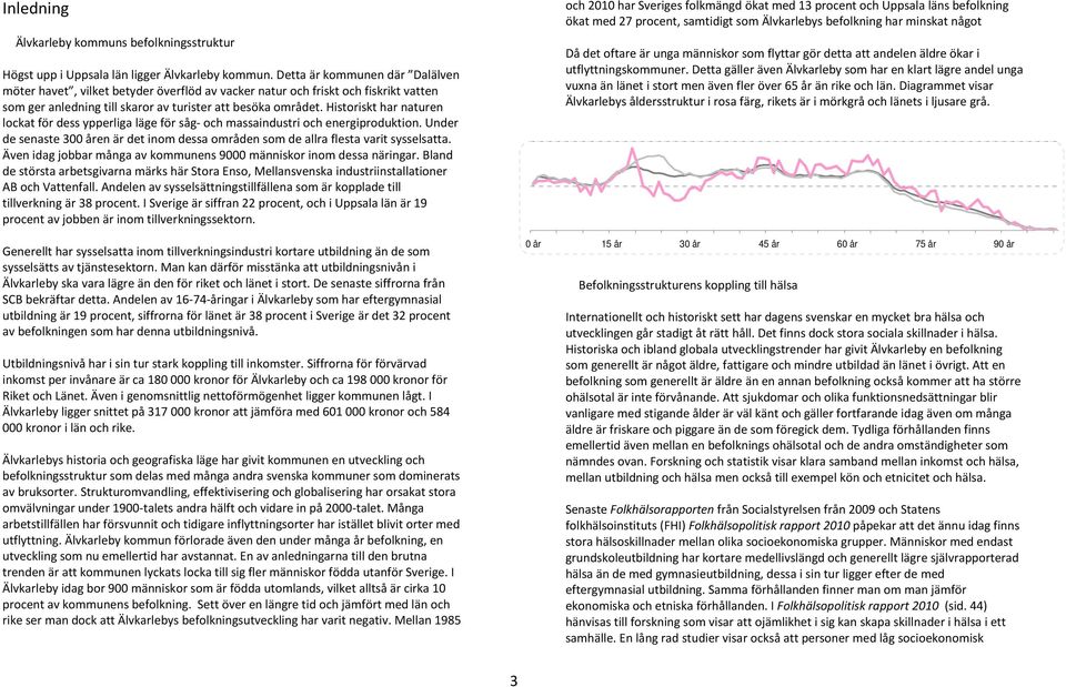 Historiskt har naturen lockat för dess ypperliga läge för såg- och massaindustri och energiproduktion. Under de senaste 3 åren är det inom dessa områden som de allra flesta varit sysselsatta.