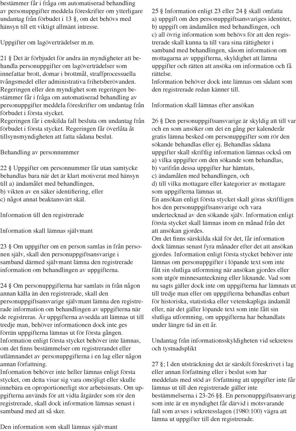 lagöverträdelser m.