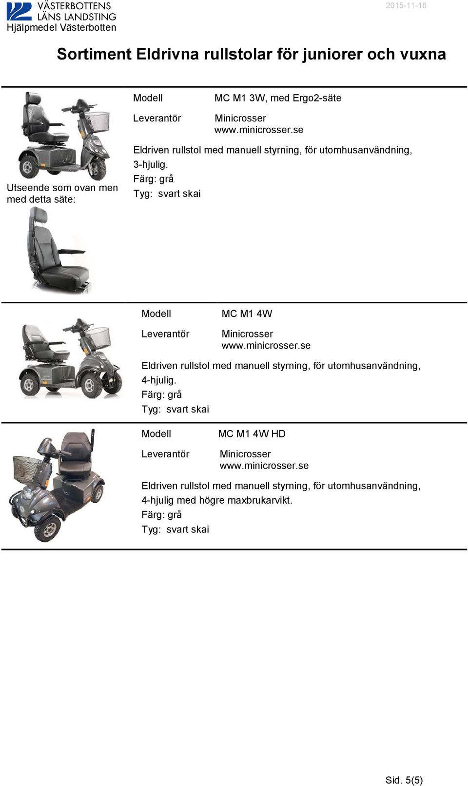 skai MC M1 4W 4-hjulig.