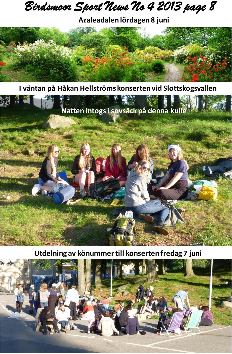 konserten vid Slottskogsvallen Natten intogs i