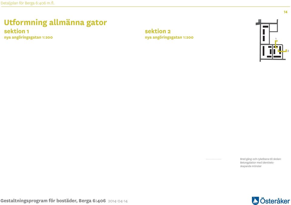 angöringsgatan 1:200 1 14 2 Bred gång-och