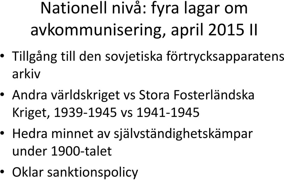 världskriget vs Stora Fosterländska Kriget, 1939-1945 vs 1941-1945